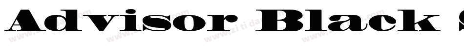 Advisor Black SSi Black字体转换
